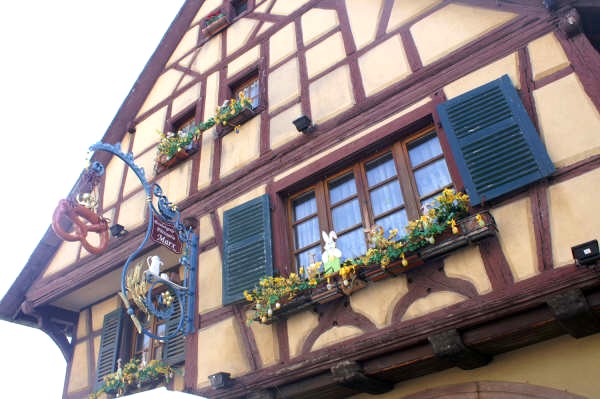 Eguisheim: maison à colombages